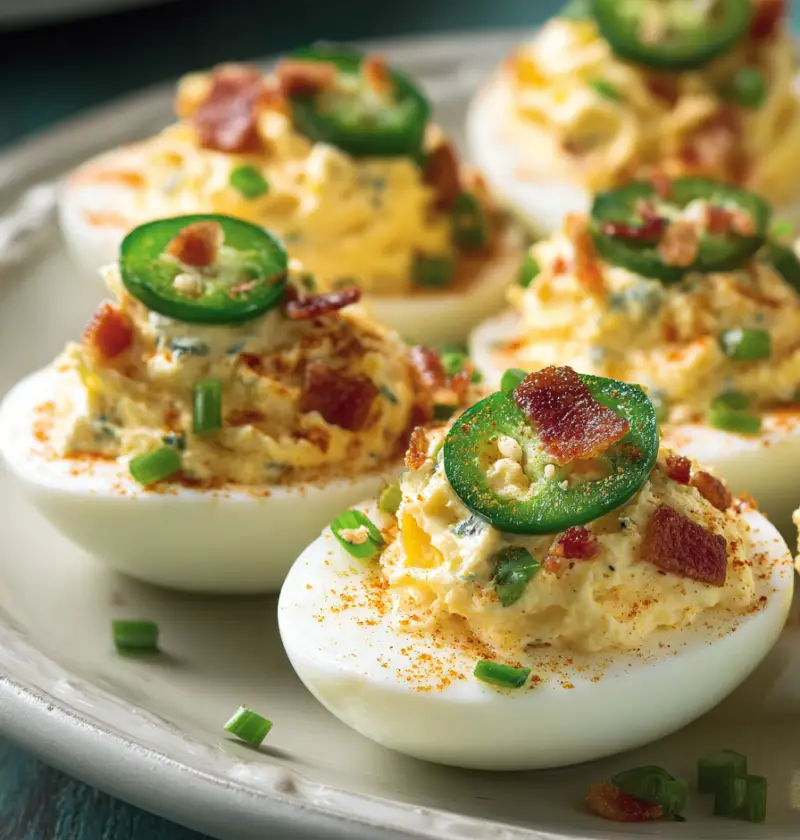 Jalapeño Popper Deviled Eggs Recipe