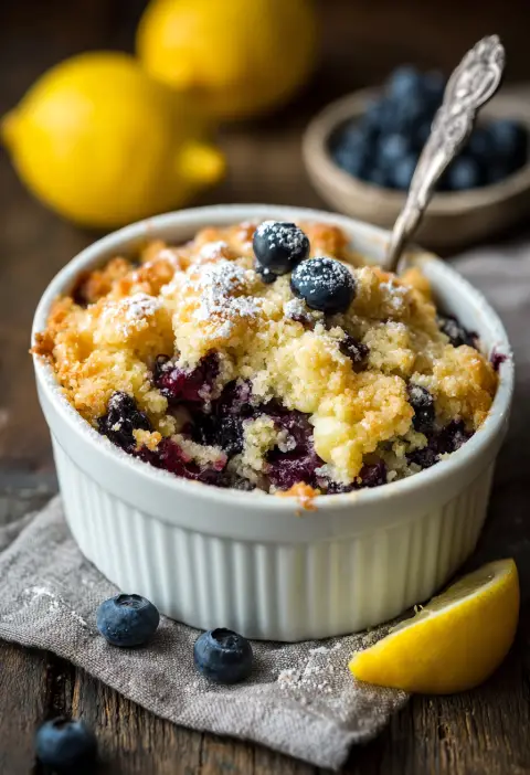 Lemon Blueberry Dump Cake Recipe