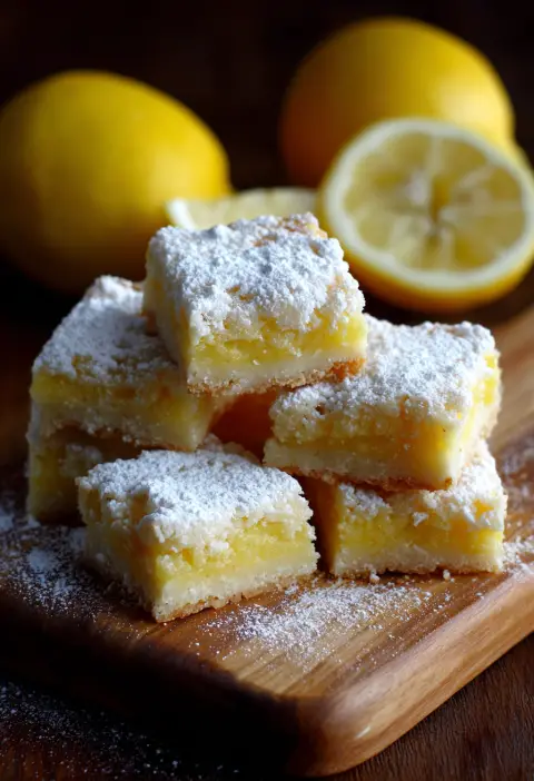 Lemon Crinkle Bars Recipe