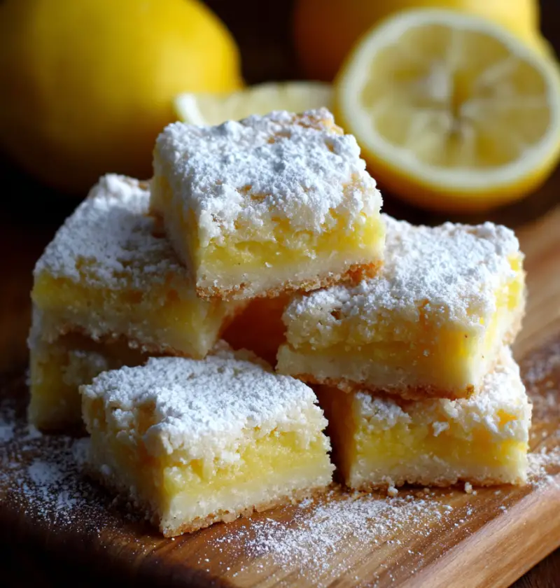 Lemon Crinkle Bars Recipe