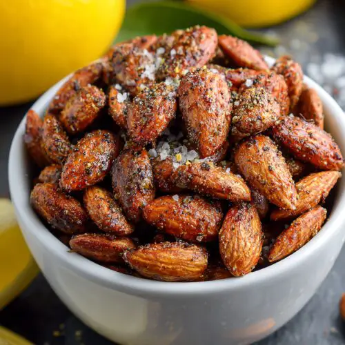 Lemon Pepper Almonds Recipe
