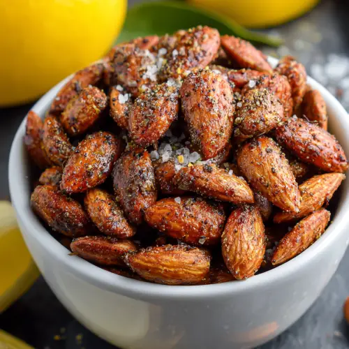 Lemon Pepper Almonds Recipe