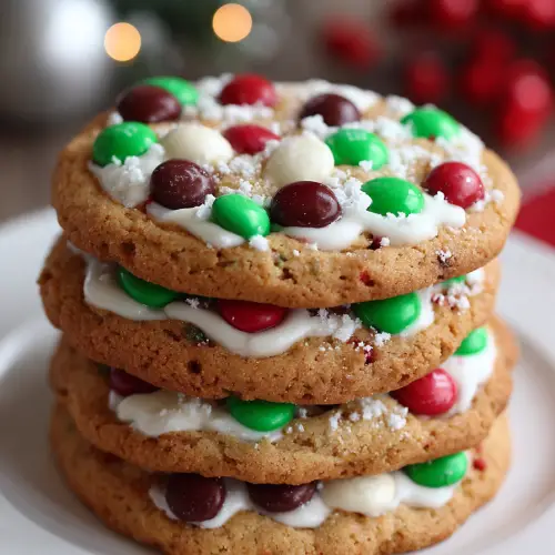 M&M Christmas Cookies Recipe