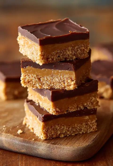 No Bake Peanut Butter Bars Recipe