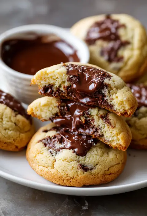 Nutella Stuffed Cookies Recipe