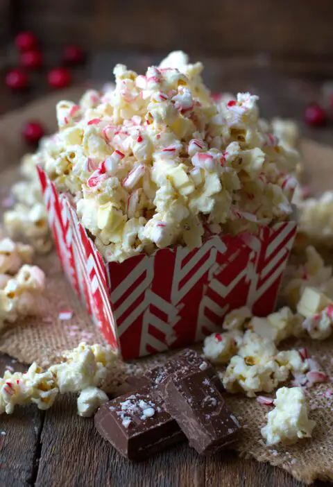 Peppermint Bark Popcorn Recipe