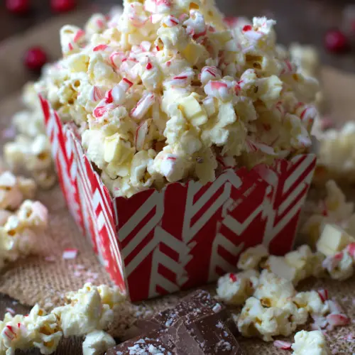 Peppermint Bark Popcorn Recipe