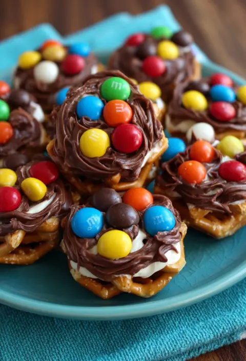 Pretzel Hugs M&M Treats Recipe