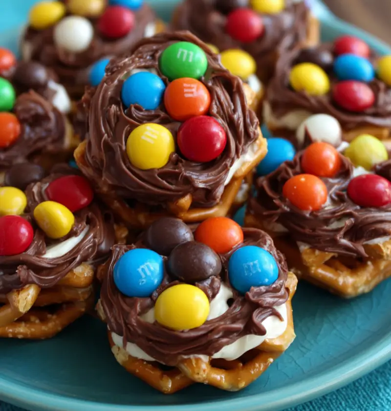 Pretzel Hugs M&M Treats Recipe