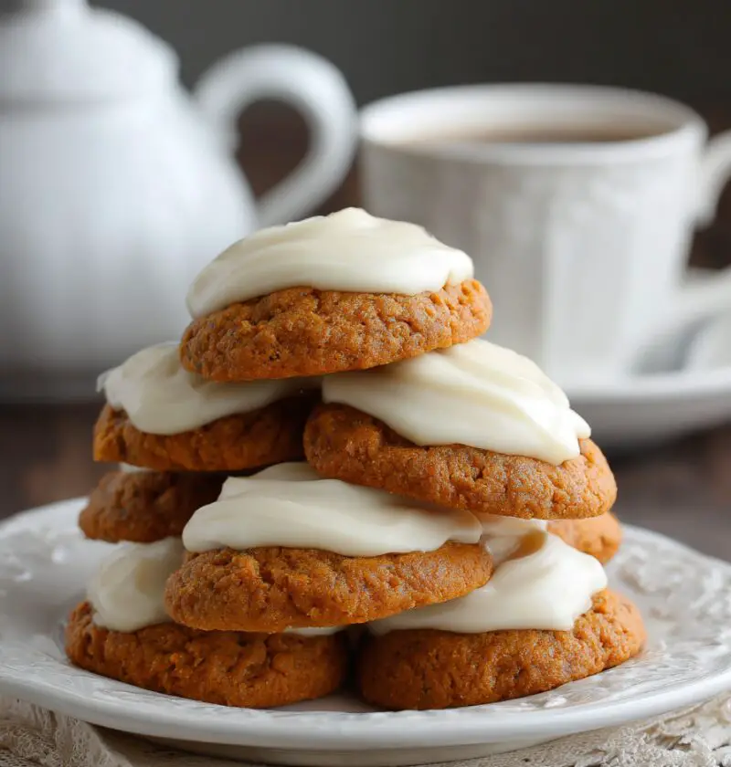 Pumpkin Cookies with Cream Cheese Frosting Recipe