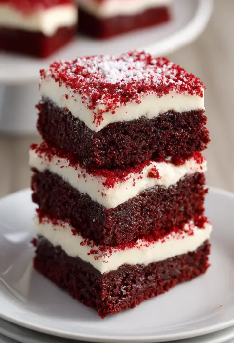 Red Velvet Brownie Bars Recipe