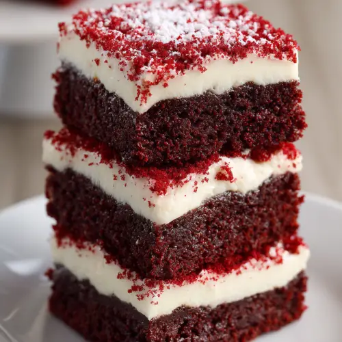 Red Velvet Brownie Bars Recipe