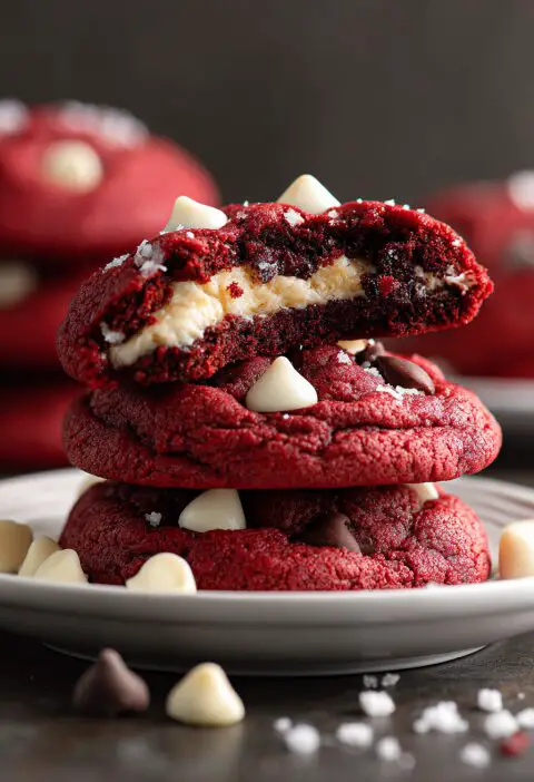 Red Velvet Stuffed Cookies Recipe