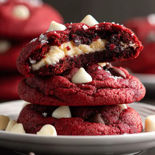 Red Velvet Stuffed Cookies Recipe