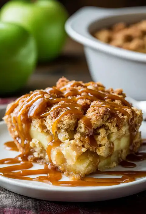 Salted Caramel Apple Dump Cake Recipe