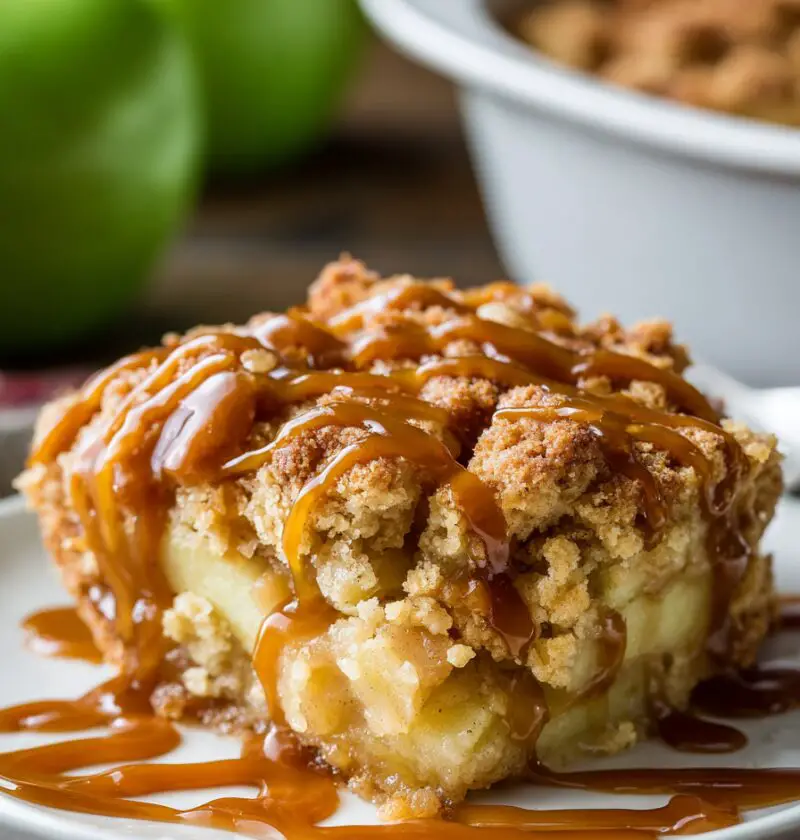 Salted Caramel Apple Dump Cake Recipe