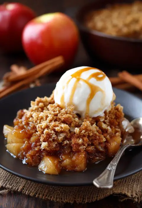 Slow Cooker Apple Crisp Recipe