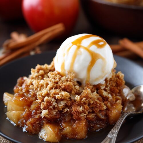 Slow Cooker Apple Crisp Recipe