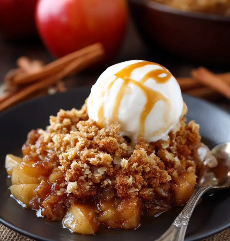 Slow Cooker Apple Crisp Recipe