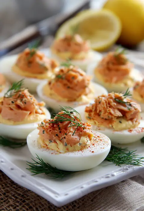 Smoked Salmon Deviled Eggs Recipe