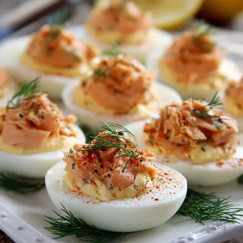 Smoked Salmon Deviled Eggs Recipe