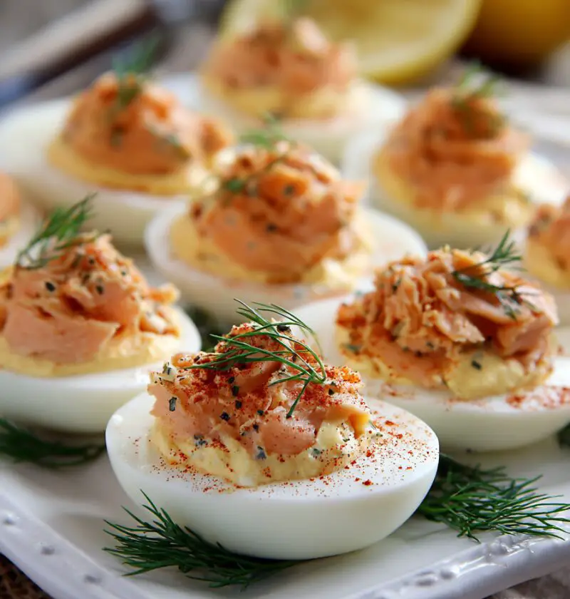 Smoked Salmon Deviled Eggs Recipe
