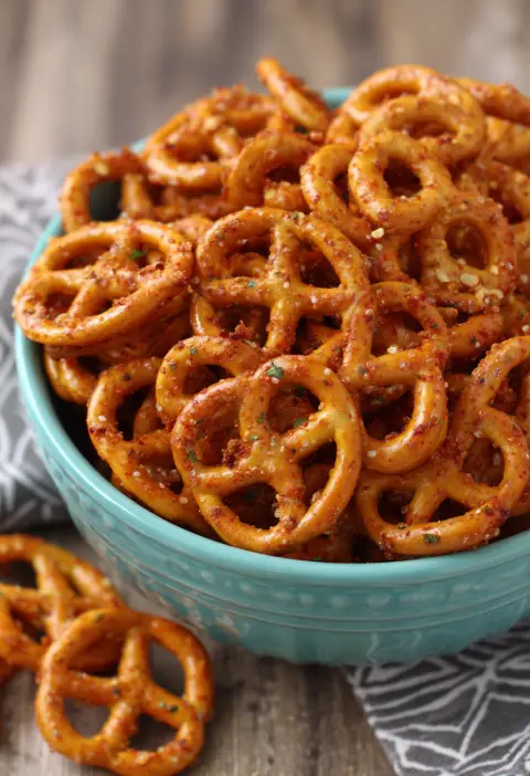 Spicy Ranch Seasoned Pretzels Recipe