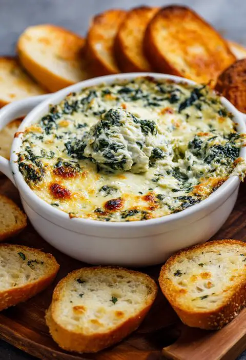 Spinach Artichoke Dip Baked Recipe