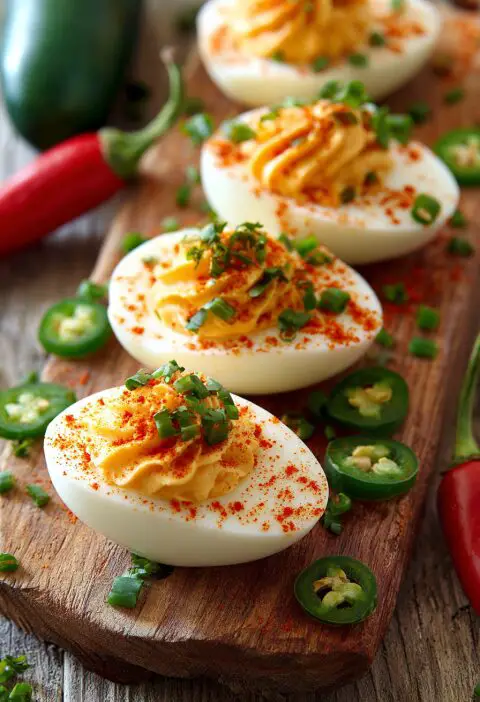 Sriracha Deviled Eggs Recipe