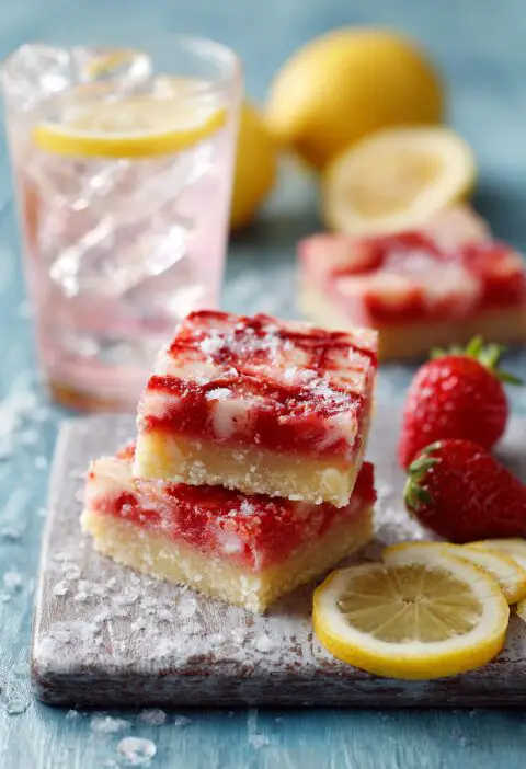 Strawberry Lemonade Bars Recipe