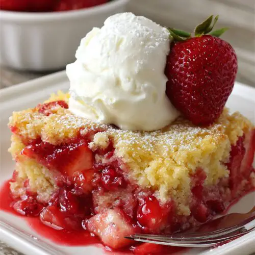 Strawberry Shortcake Dump Cake Recipe