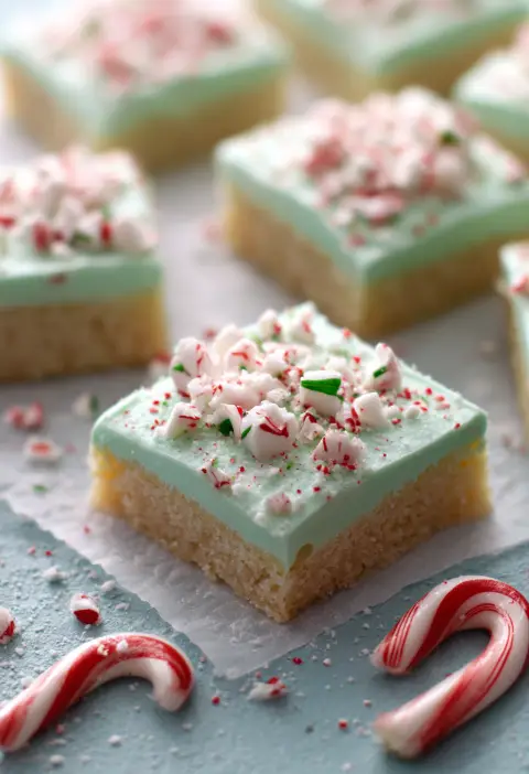 Sugar Cookie Bars with Peppermint Frosting Recipe