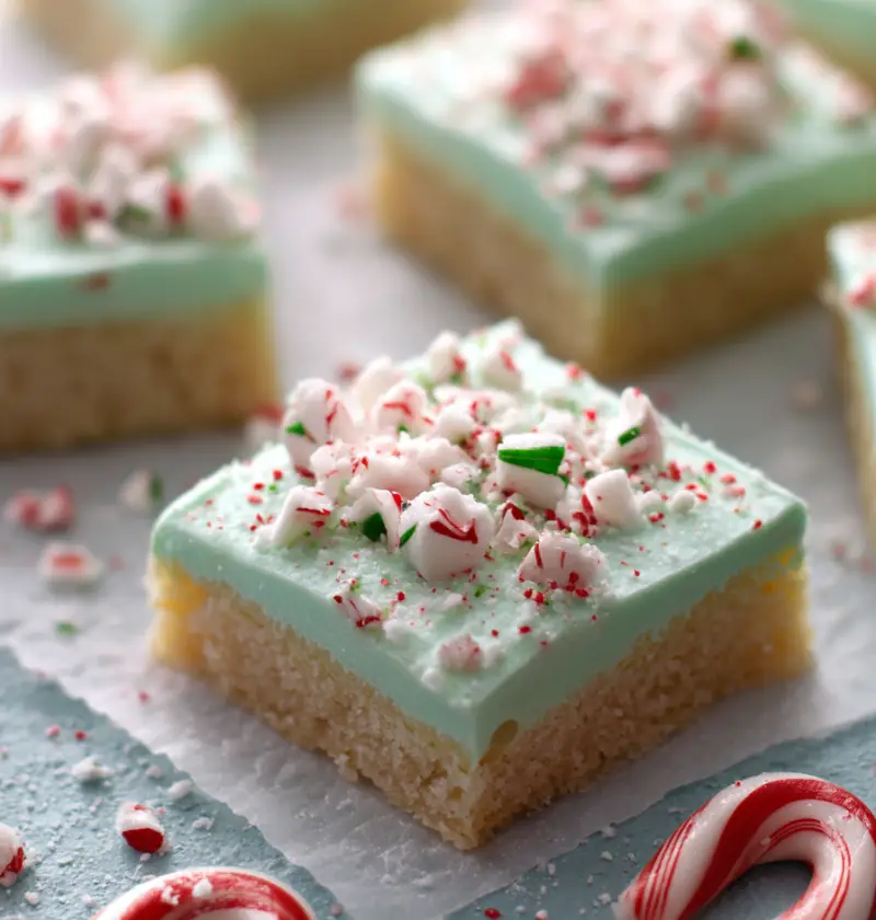 Sugar Cookie Bars with Peppermint Frosting Recipe