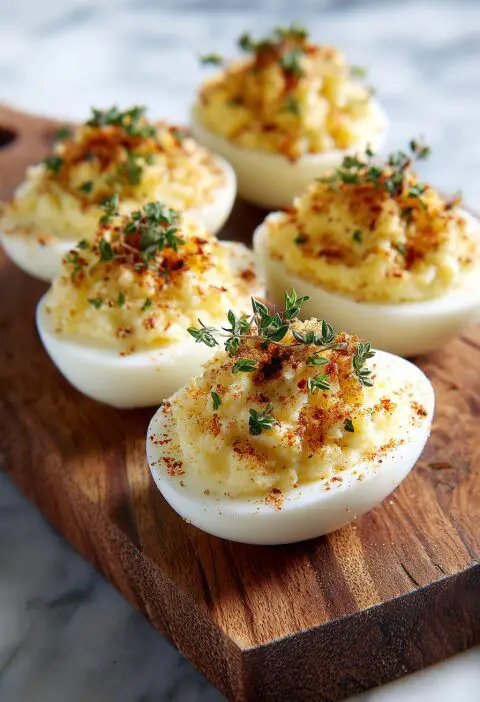 Truffle Deviled Eggs Recipe
