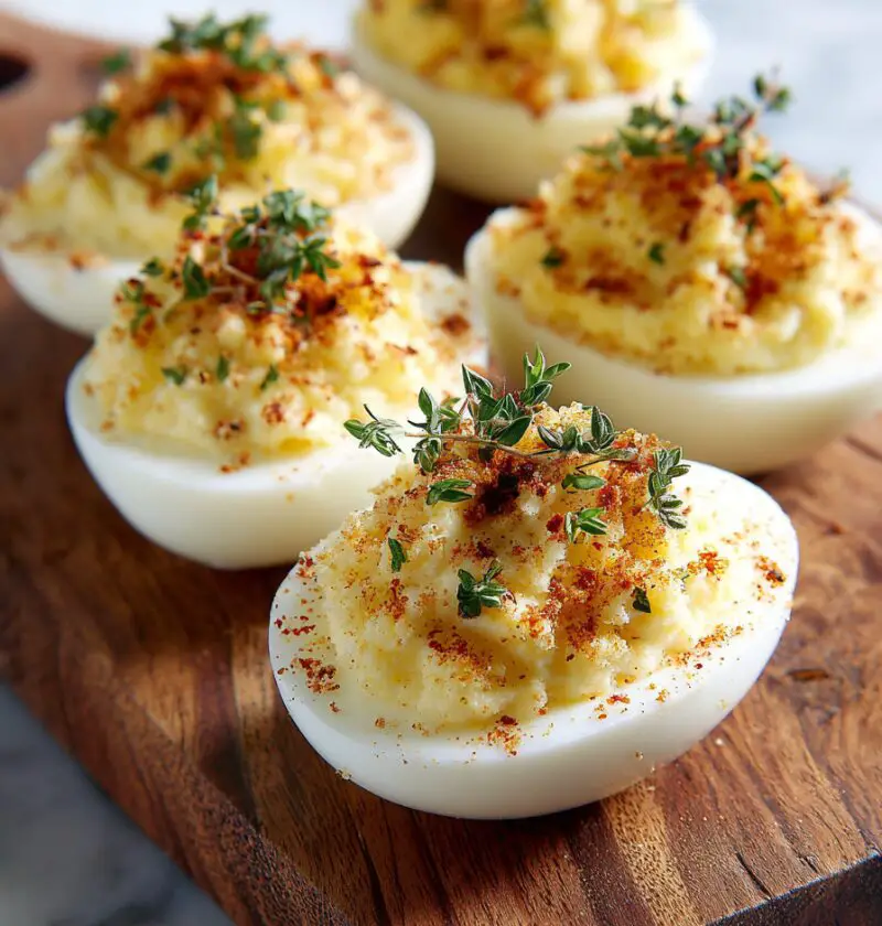 Truffle Deviled Eggs Recipe
