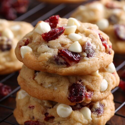 White Chocolate Cranberry Cookies Recipe
