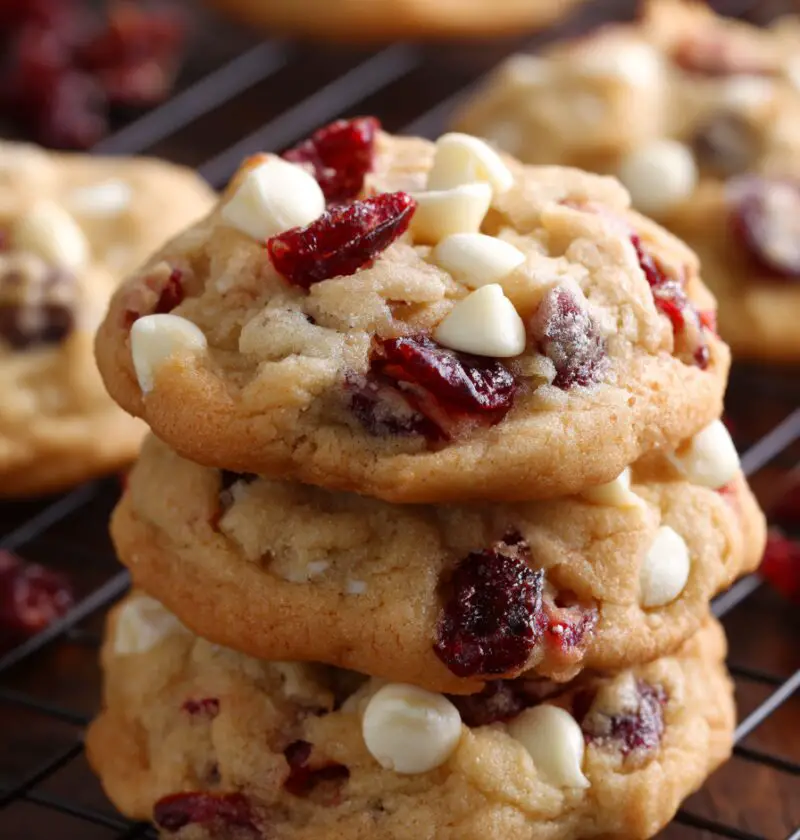 White Chocolate Cranberry Cookies Recipe