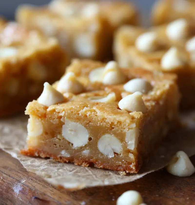 White Chocolate Macadamia Nut Bars Recipe
