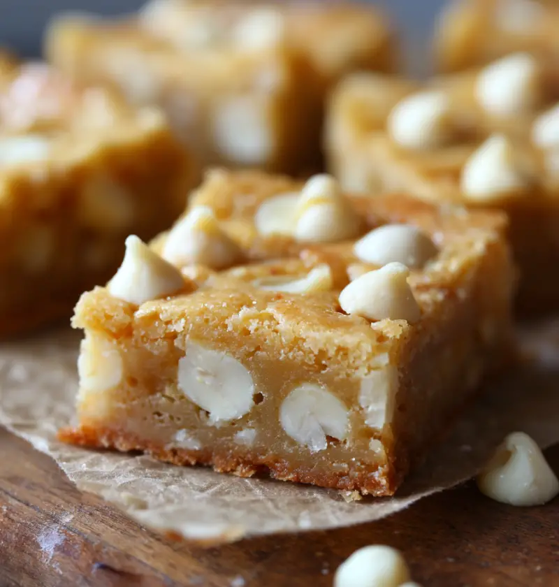 White Chocolate Macadamia Nut Bars Recipe