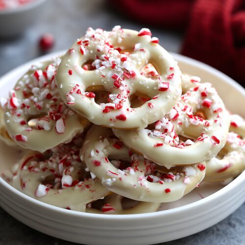 White Chocolate Peppermint Pretzels Recipe