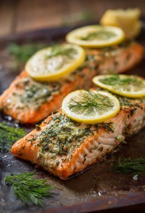 Baked Salmon With Lemon Dill Recipe