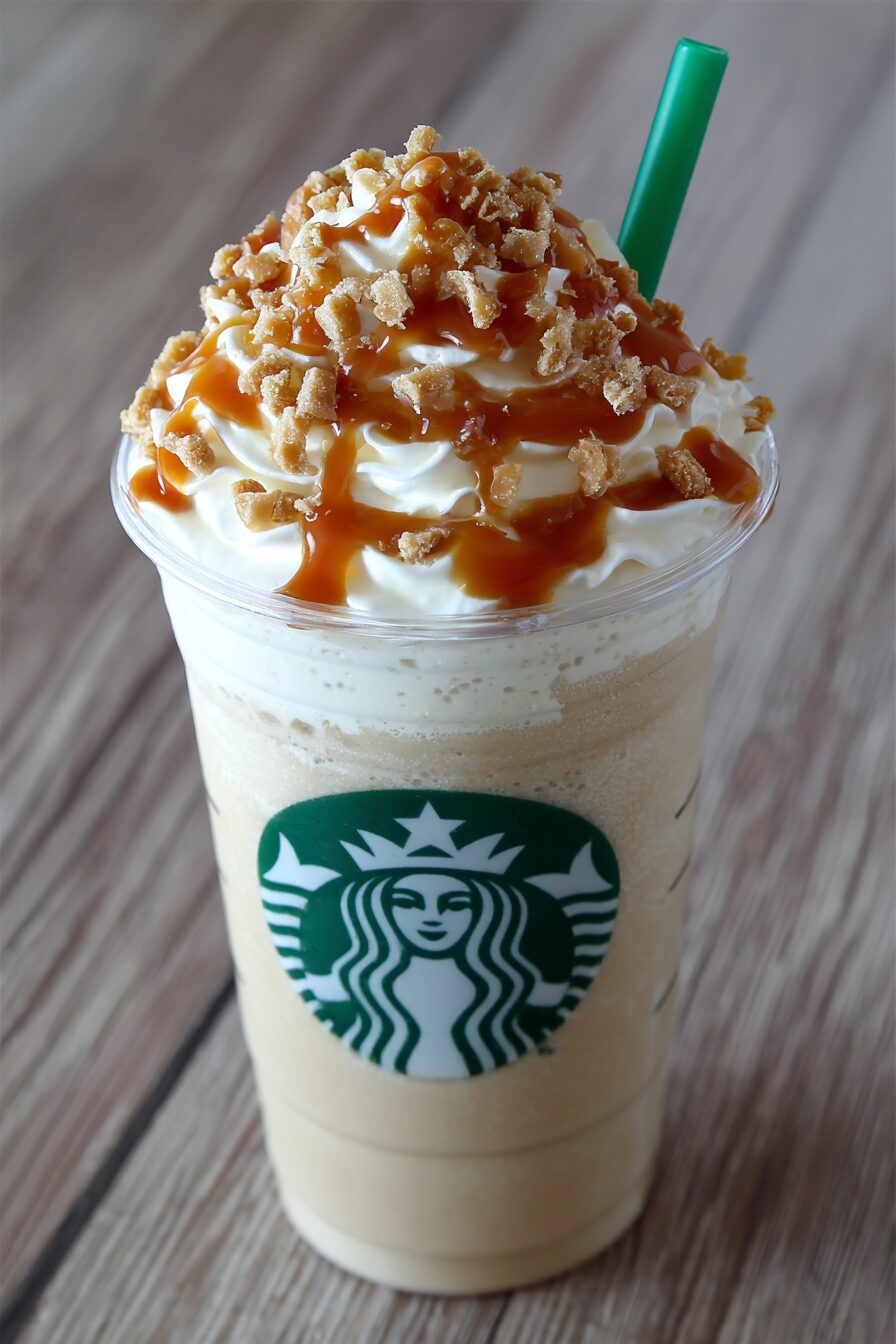 Caramel Ribbon Crunch Frappuccino Recipe – Then and Now Recipes