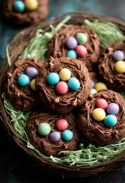 Chocolate Easter Nest Cookies Recipe