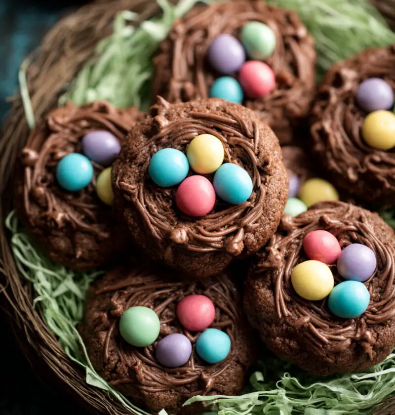 Chocolate Easter Nest Cookies Recipe