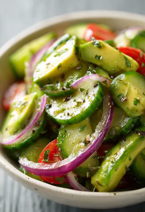 Cucumber Avocado Salad Recipe