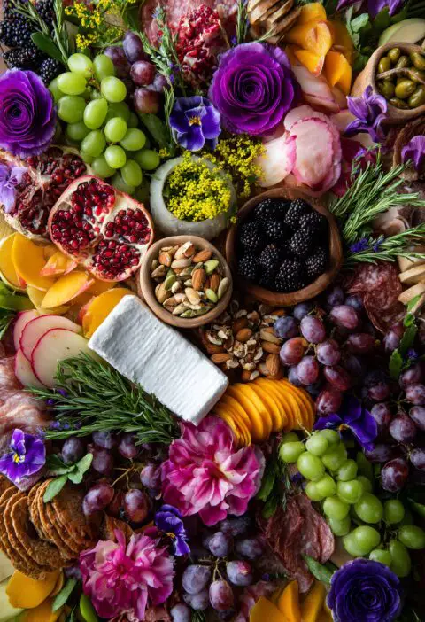 Floral Charcuterie Board Ideas