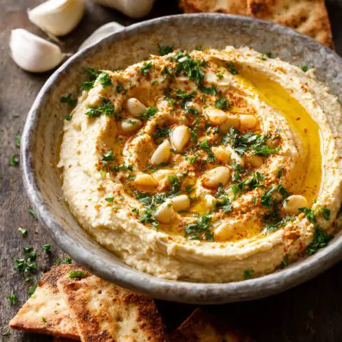 Garlic Hummus Recipe No Tahini