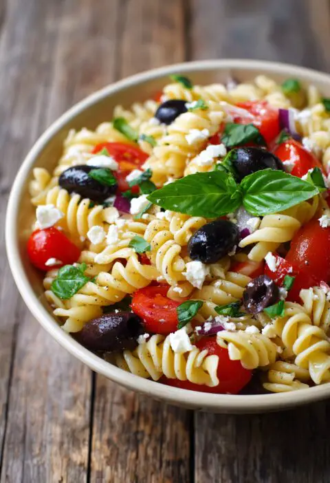 Greek Pasta Salad Recipe