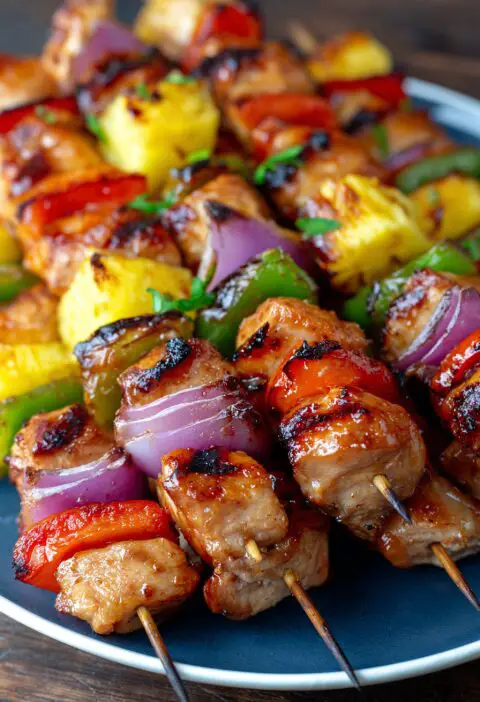 Grilled Hawaiian Chicken Skewers Recipe