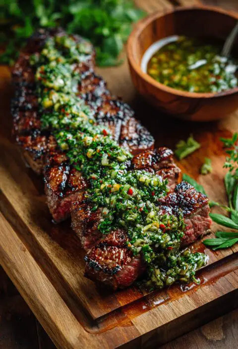 Grilled Steak With Chimichurri Recipe
